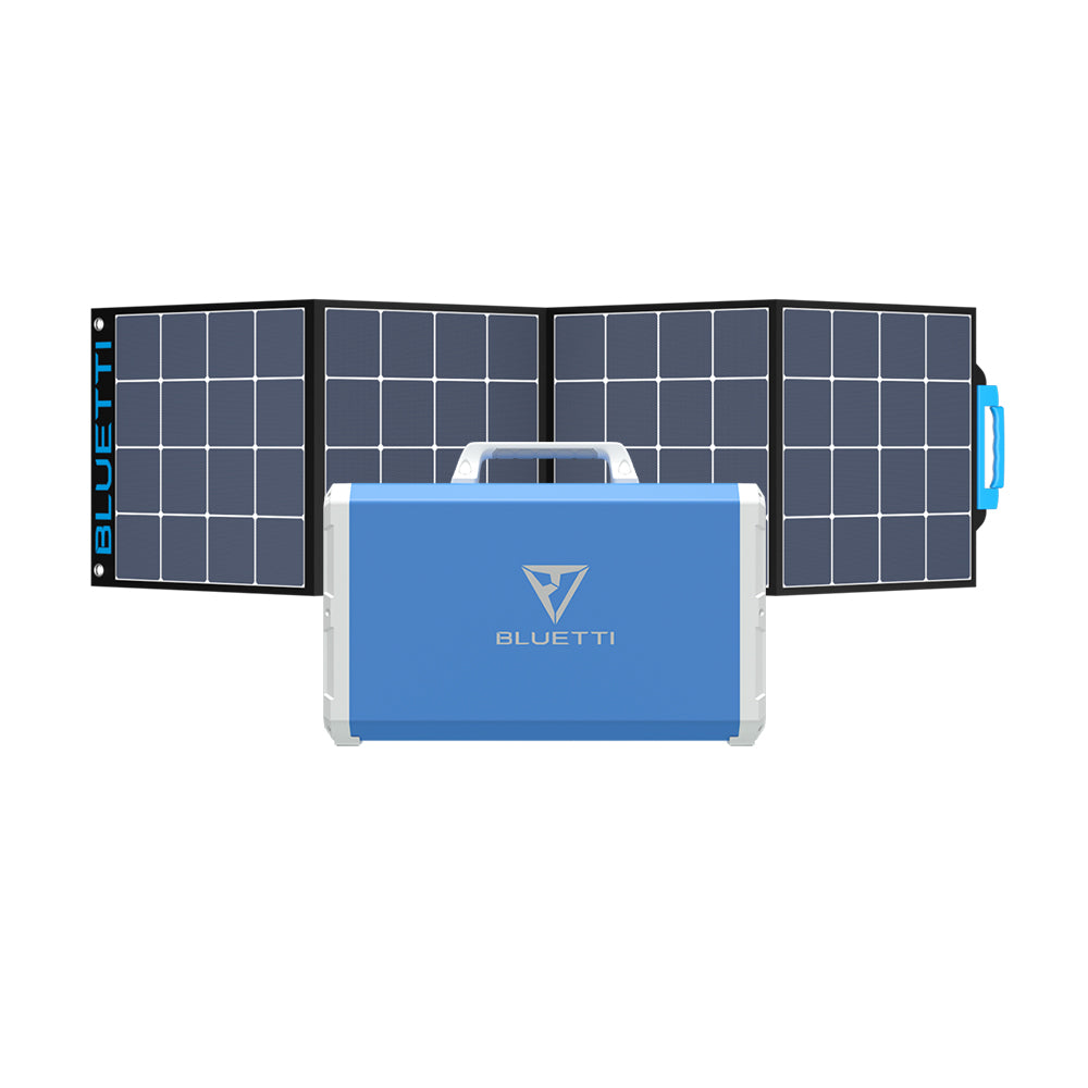 Bluetti EB240 Portable Solar Generator + 2*220W Solar Panel