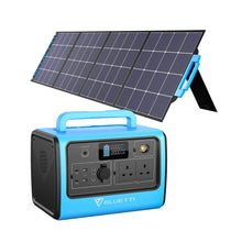 Load image into Gallery viewer, BLUETTI EB70 Portable Solar Generator + 1*120W/220W Solar Panel

